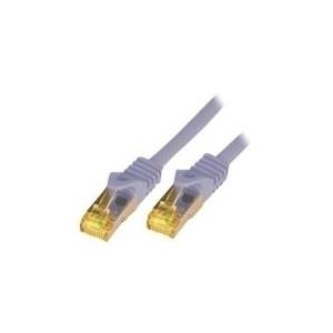 M-Cab 0.25m CAT7 S-FTP cavo di rete Grigio 0,25 m S/FTP [S-STP] (CAT7 SFTP RJ45 LSZH 0.25M GREY - 10GBIT RAW PATCH CABLE)