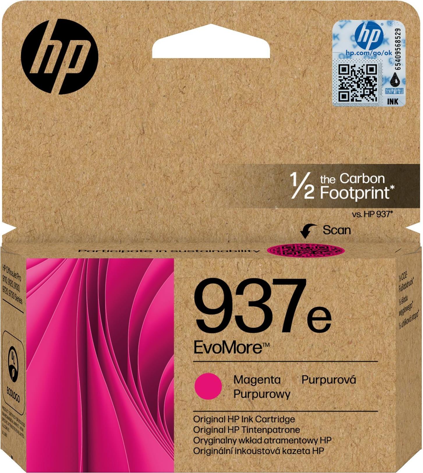 HP 937E EVOMORE MAGENTA - EN/DE/PL/CZ INK CARTRIDGE