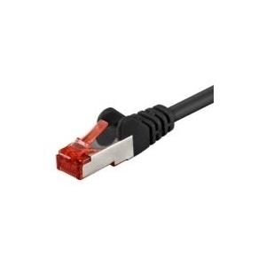 Tecline Fröhlich + Walter - Patch-Kabel - RJ-45 (M) - RJ-45 (M) - 3 m - SSTP-Kabel - CAT 6 - halogenfrei - Schwarz (71403S)