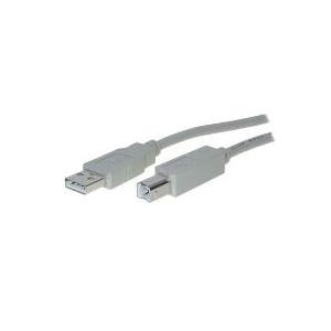 Cavo di collegamento USB Helos serie da A a B, 1,8 m grigio