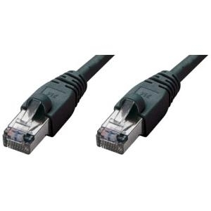 Tecline Fröhlich + Walter - Patch-Kabel - RJ-45 (M) - RJ-45 (M) - 10 m - SSTP-Kabel - CAT 6 - halogenfrei - Schwarz (71410S)