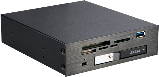 Akasa AK-IEN-09 5.25 Carrier panel Schwarz Laufwerksschacht-Konsole (AK-IEN-09)