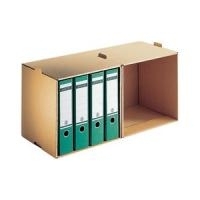 LEITZ Ordner-Archiv, 2 Fächern, aus Wellpappe, natron mit Natronkarton kaschiert, für Format DIN A4, Fächer mit (6082-00-00)