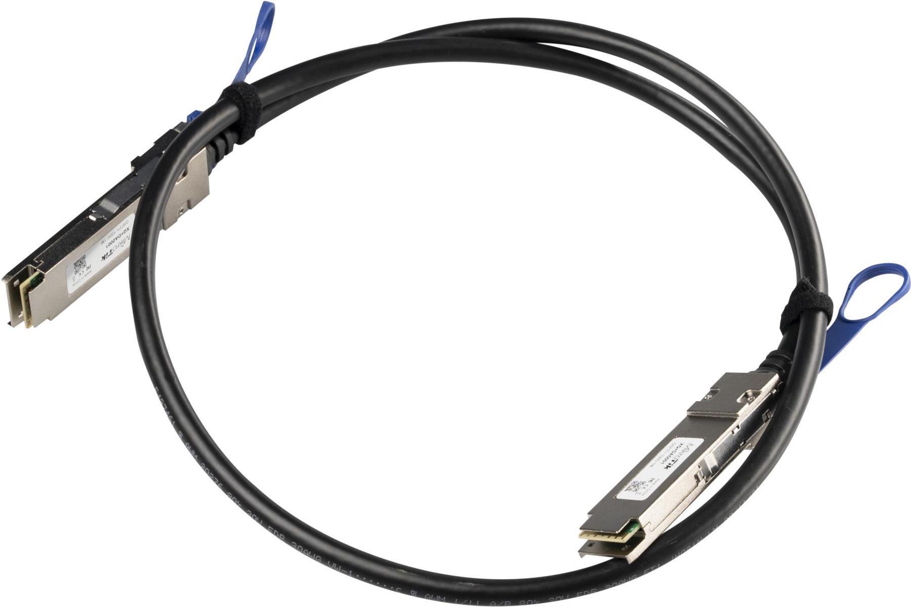 Mikrotik xq da0003 cavo infiniband 3 m qsfp a qsfp / qsfp28 a qsfp28 nero