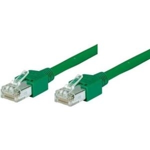Patchkabel SF/UTP, Cat 5e, grün, 1,0 m halogenfrei, mit Draka-Kabel und Hirosesteckern TM11 (bisherige Bezeichnung S/FTP) (71301G)