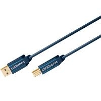 ClickTronic - USB-Kabel - USB Typ B (M) bis USB (M) - USB 2.0 - 1 m - Grau