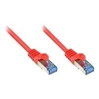 RNS® Patchkabel mit Rastnasenschutz, Cat. 6A, S/FTP, PiMF, halogenfrei, 500MHz, rot, 0,25m, Good Connections (8060-H003R)