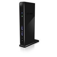 RaidSonic ICY BOX IB-DK2241AC - USB-Docking-Station - GigE (IB-DK2241AC)