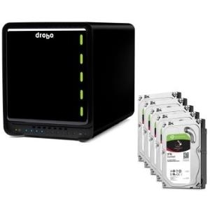 Drobo 5C DAS System 5-Bay 10TB inkl. 5x 2TB Seagate ST2000VN004 1 x USB 3.0 Typ C - 5x SATA Einschübe für HDD/SSD 3.5  - Hot-swap Unterstützung - inkl. 5x 2TB Seagate ST2000VN004 -  (DDR4A31 +5X 2TB SG)