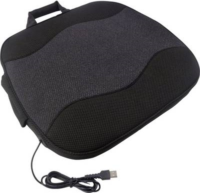 Profi Power Beheizbare Sitzauflage USB 5 V 2970011 Schwarz, Dunkelgrau (2970011)