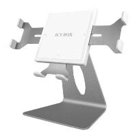 RaidSonic Icy Box IB-AC633-S - Tablet-PC-Halter/Ständer - Silber - für Apple iPad 1, 2, ASUS Eee Slate, Samsung Galaxy Tab 8,9, Galaxy Tab 7, Galaxy Tab 10,1, Motorola Xoom, Asus Transformer Prime, Blackberry Playbook (70512)