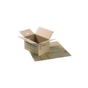 PAPYRUS Umzugskarton (B)650 x (T)350 x (H)370 mm, braun für Transport, Umzug und Aufbewahrung, bis 40 kg belastbar, - 10 Stück (2008528)