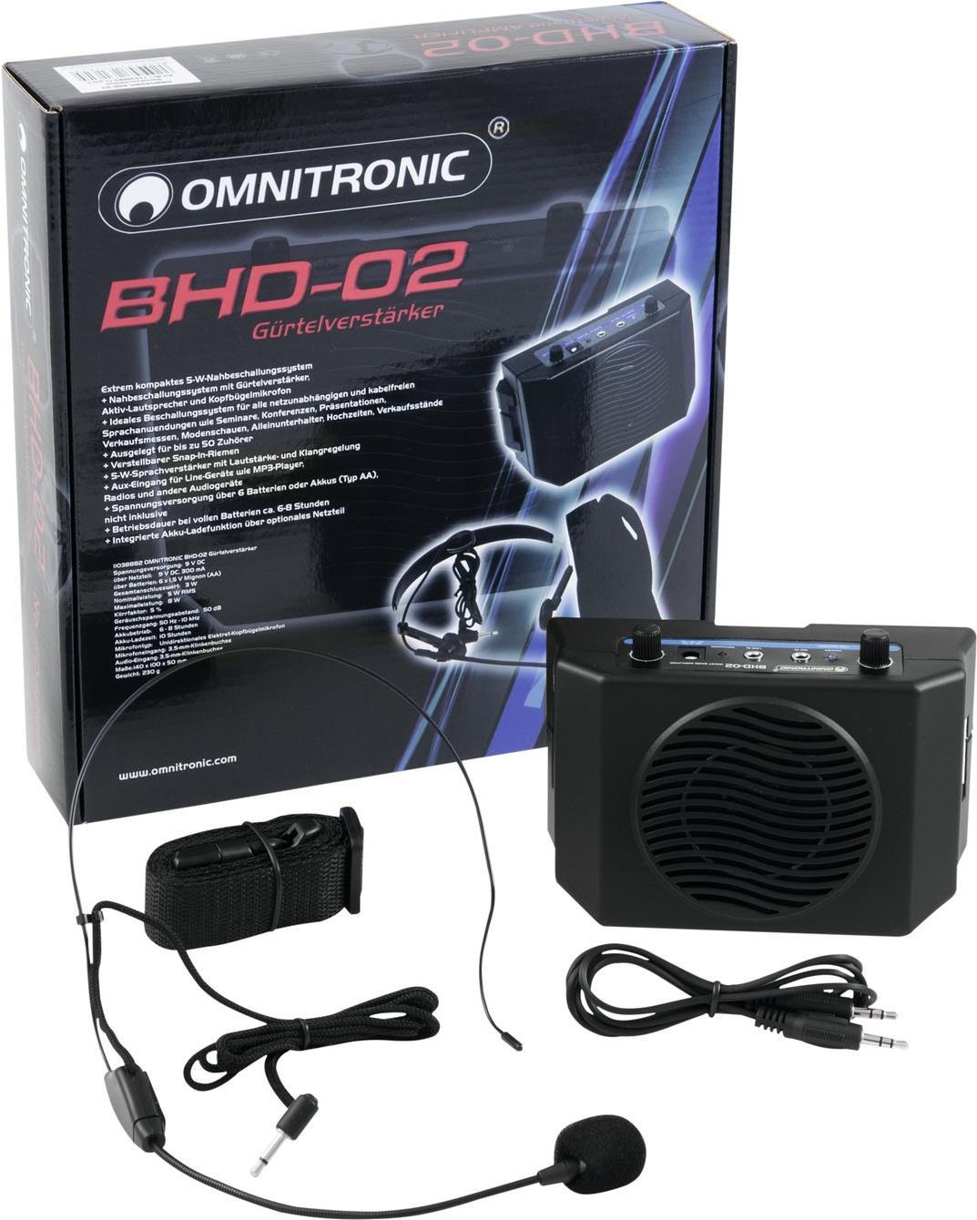 Amplificatore a cintura OMNITRONIC BHD-02 (11038882)