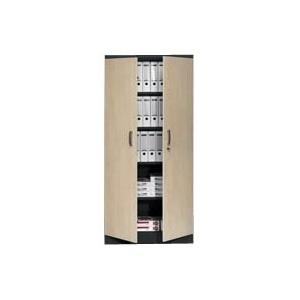 STAHLSCHRANK SCHWARZ/AHORN (100130)