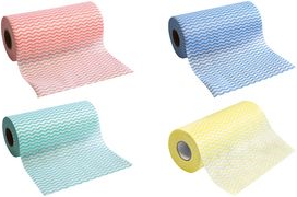 HYGOCLEAN Spül- & Reinigungstuch ECO, auf Rolle, blau aus 50% Viskose & 50 % Polyester, ca. 40 g/qm, - 1 Stück (316160)