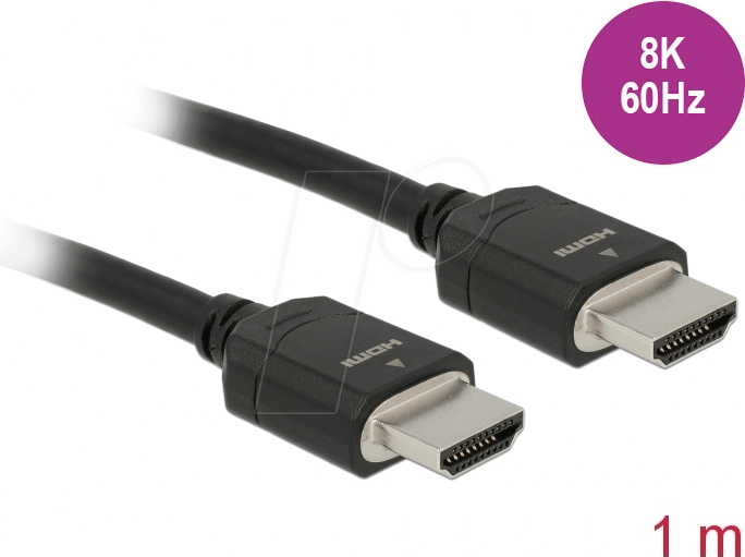 DeLOCK 85293 cavo HDMI 1 m HDMI tipo A Standard Nero (Delock HDMI-kabel - 1 m)