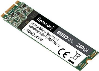 Intenso - SSD - 240 GB - intern - M.2 2280 - SATA 6Gb/s Intenso - SSD - 240 GB - intern - M.2 2280 - SATA 6Gb/s