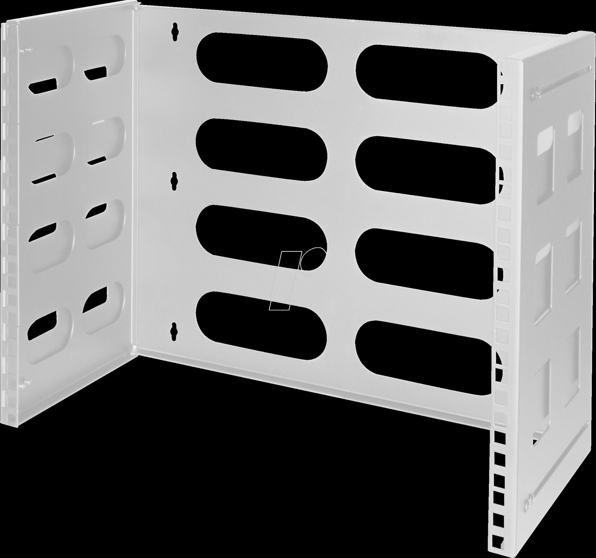 LOGILINK W08B40G - 48,30cm (19) Wandhalterung 8 HE, hellgrau (W08B40G)