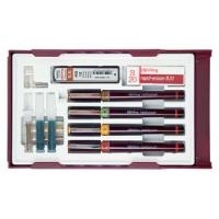 rotring rapidograph Kombi Set College Set Inhalt: 4 Tuschefüller (je 1 x 0,25 mm, 0,35 mm, 0,5 mm und (S0699570)