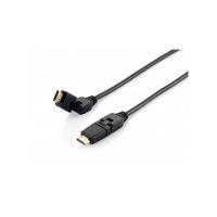 Equip Life High Speed HDMI Cable with Ethernet - Video-/Audio-/Netzwerkkabel - HDMI - 26 AWG - HDMI, 19-polig (M) - HDMI, 19-polig (M) - 1,0m - Schwarz (119361)