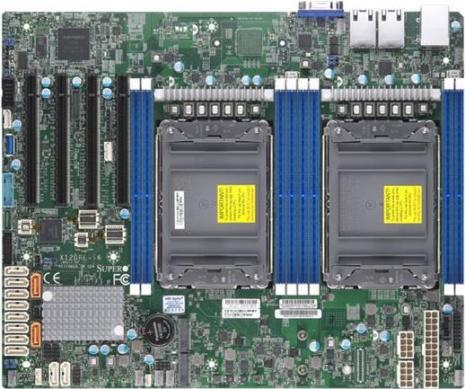 SUPERMICRO X12DPL-I6 - Motherboard - ATX - LGA4189-Sockel - 2 Unterstützte CPUs - C621A Chipsatz - USB 3.2 Gen 1 - 2 x Gigabit LAN - Onboard-Grafik - für SCLA25TQC R609LP