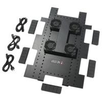 Schneider Electric APC Roof Fan Tray - Rack-Lüftereinsatz - Wechselstrom 208/230 V - Schwarz - für NetShelter SX Enclosure with Sides (ACF502)