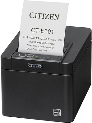 Citizen CT-E601 203 x 203 DPI Con cavo e senza cavo Termica diretta Stampante POS (Anti-microbial Thermal POS - Printer, 350mm/