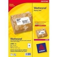 Avery Zweckform L7992 - Permanente selbstklebende wetterfeste Versandetiketten - weiß - 57 x 99,1 mm - 250 Etikett(en) (25 Bogen x 10) (L7992-25)