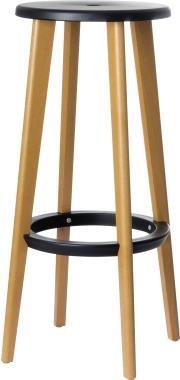 Barhocker Woody 2er schwarz (THWOOD.23.01)