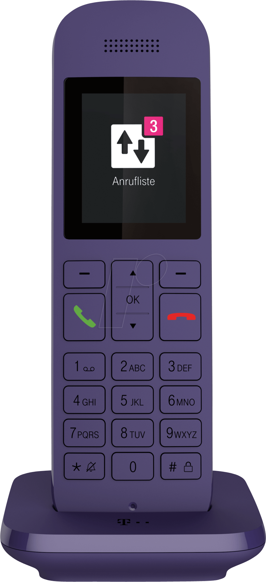 Deutsche Telekom Speedphone 12 - Schnurloses Erweiterungshandgerät - DECTCAT-iq - lavendel (40844152)