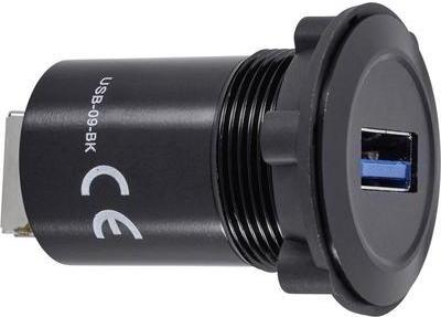 Conrad USB-Einbaubuchse Buchse, Einbau USB-09-BK USB-Buchse Typ A auf USB-Buchse Typ B Inhalt: 1 St. (92007P23)