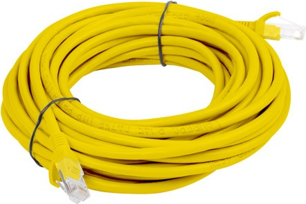 Patchkabel UTP Lanberg PCU5-10CC-2000-Y (RJ45 - RJ45, 20 m, UTP, Kat. 5e, Farbe) (PCU5-10CC-2000-Y)