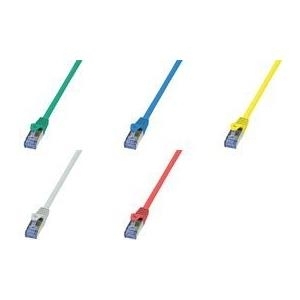 LogiLink - Patch-Kabel - RJ-45 (M) bis RJ-45 (M) - 5 m - SFTP, PiMF - CAT 6a - halogenfrei, geformt, ohne Haken - Rot