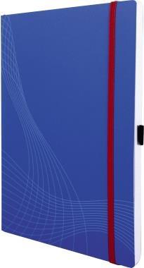 AVERY Zweckform Notizbuch Notizio, DIN A4, kariert, blau Softcover, 80 Blatt, gebunden, 90 g/qm satiniertes Papier (7045)