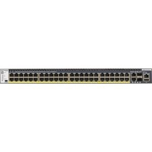 NETGEAR ProSAFE M4300-52G-PoE+ - Switch - L3 - verwaltet - 2 x 10/100/1000/10000 + 2 x 10 Gigabit SFP+ + 48 x 10/100/1000 (PoE+) - an Rack montierbar - PoE+ (GSM4352PA-100NES)