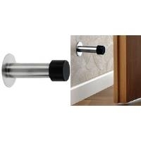 BURG-WÄCHTER Wand-Türstopper TSW 2390 Ni, Länge: 90 mm Durchmesser: 51 mm, zur Wandmontage, aus Edelstahl, rost - 1 Stück (TSW 2390 Ni SB)