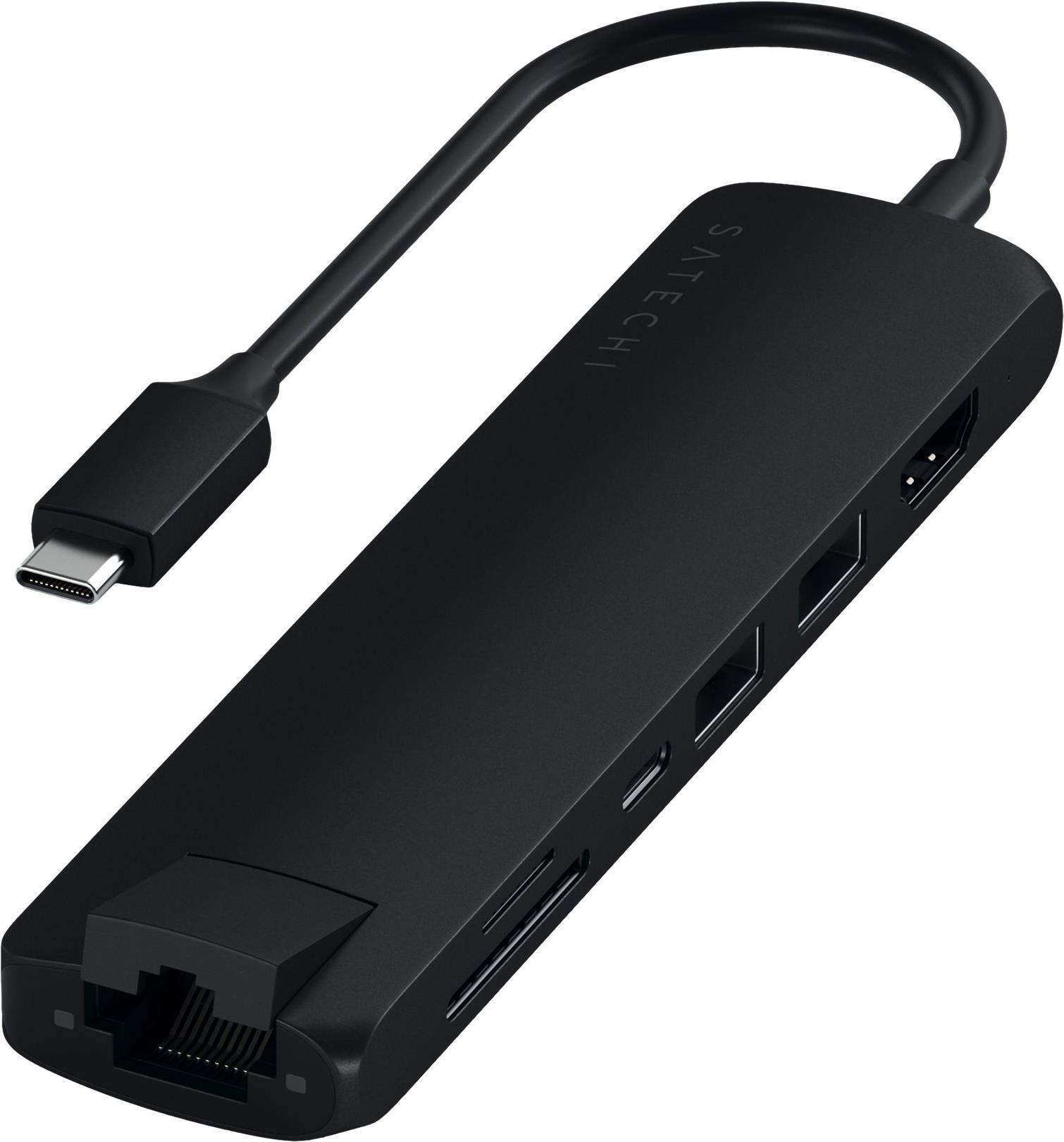 Satechi ST-UCSMA3K replicatore di porte e docking station per notebook Cablato USB 3.2 Gen 1 [3.1 Gen 1] Type-C Nero (ST-UCSMA3