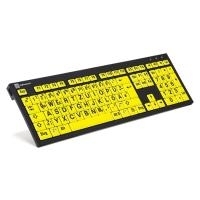 LogicKeyboard XL Print PC Slim Line NERO - Tastatur - USB - Deutsch - Schwarz auf Gelb - mit LogicLight (LKB-LPBY-BJPU-DE) LogicKeyboard XL Print PC Slim Line NERO - Tastatur - USB - Deutsch - Schwarz auf Gelb - mit LogicLight (LKB-LPBY-BJPU-DE)