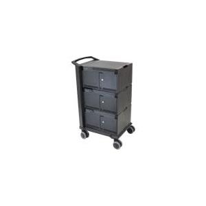Ergotron Tablet Management Cart 48 with ISI - Wagen für 48 Webtablets - Aluminium, Stahl, ABS-Kunststoff - Schwarz - Bildschirmgröße: 25,4 cm (bis zu 25,40cm (10)) (DM48-1004-2)