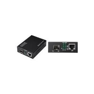 DIGITUS DN-82130 - Medienkonverter - 10Base-T, 100Base-TX, 1000Base-T - RJ-45 / SFP (mini-GBIC) - extern - bis zu 80 km (DN-82130)