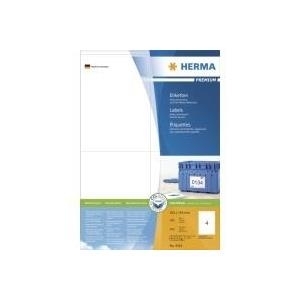 Etichette HERMA Premium A4, carta bianca 105x144 mm opaca 400 pezzi.