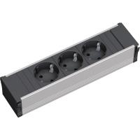 Bachmann CONI - Verlängerungsschnur - Eingabe, Eingang GST18i3 - Ausgangsbuchsen: 3 - 10cm - Deutschland - Schwarz, eloxiertes Aluminium (333.1007)