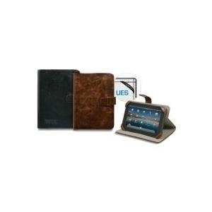 PORT MANILLE - Schutzabdeckung für Tablet - Polyurethan-Kunstleder - braun (201342)