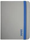 PORT Noumea Universal - Flip-Hülle für Tablet - Polyurethan, Samt - Grau, Blau