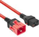 ACT Powercord C19 IEC Lock - C20 IEC Lock Dual Locking rosso 2 m PC3637 (PL0022)