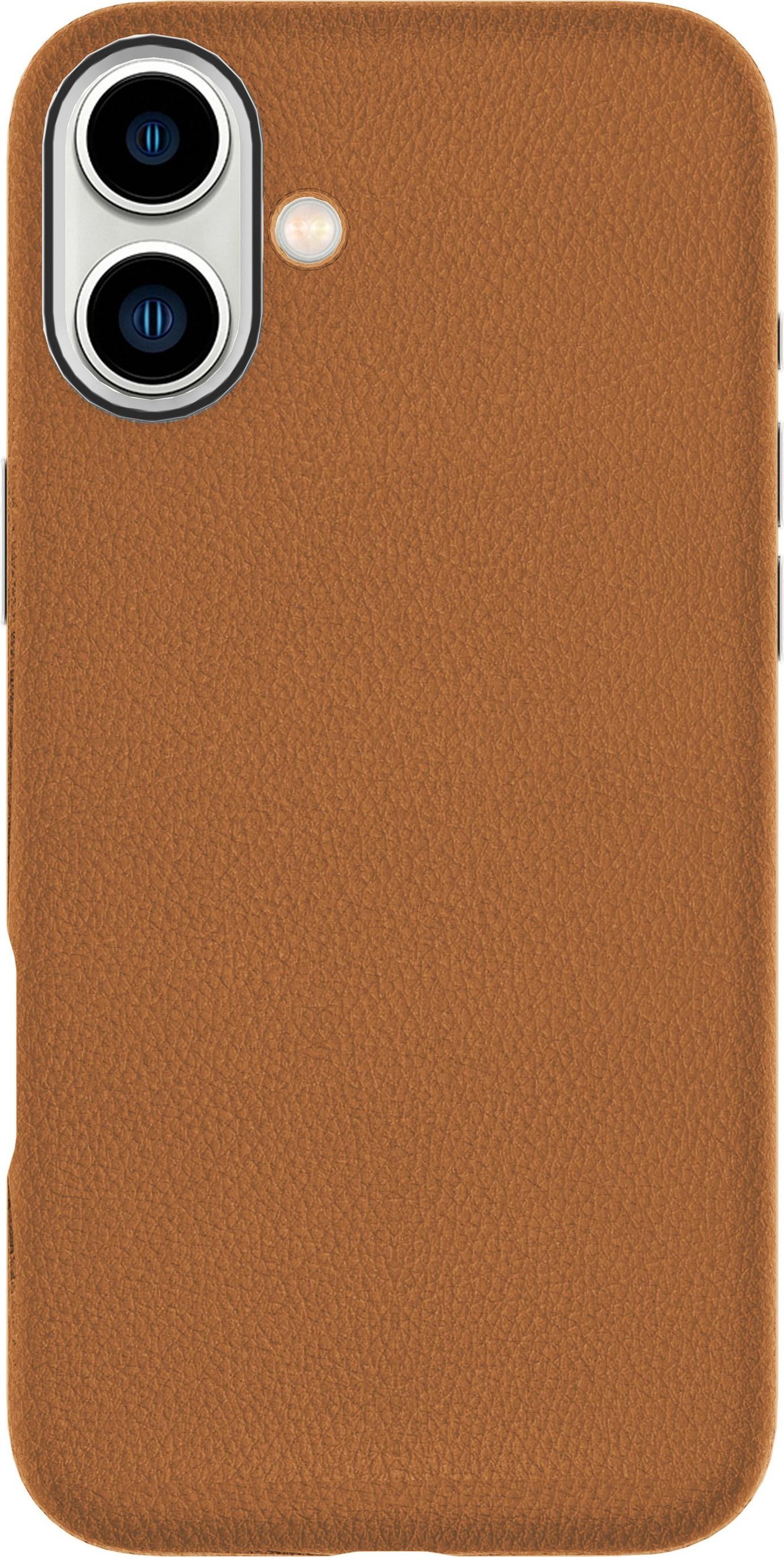 eSTUFF ES67160024 custodia per cellulare 155 cm 6.1 Cover Marrone (Cover for INFINITE GRS VENICE iPhone - 16 Brown Leather Magn