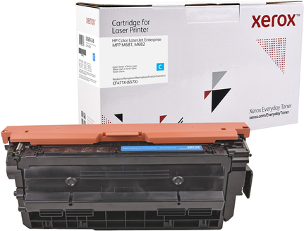 Everyday Toner Ciano compatibile con HP 657X [CF471X], Resa elevata (Everyday - H?jtydende - cyan - tonerpa)