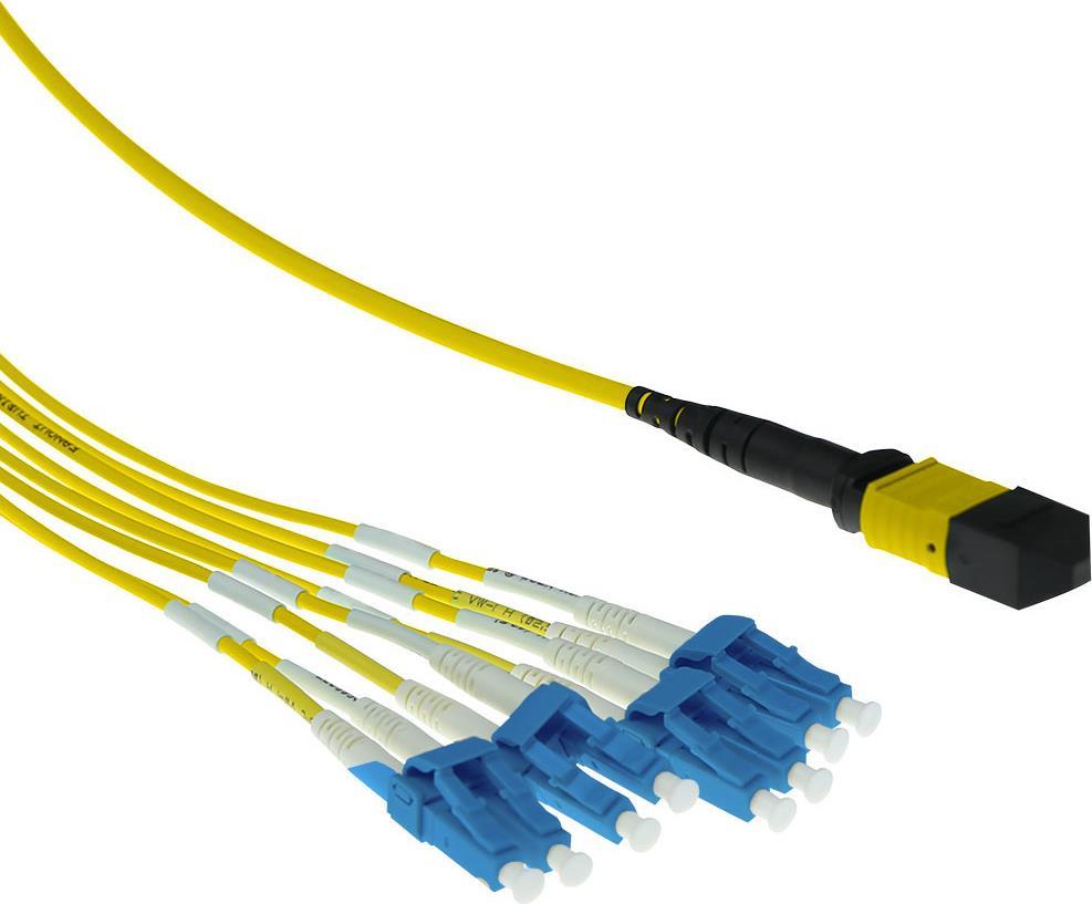 ACT RL7863 cavo InfiniBand e in fibra ottica 3 m MPO/MTP 8x LC Giallo