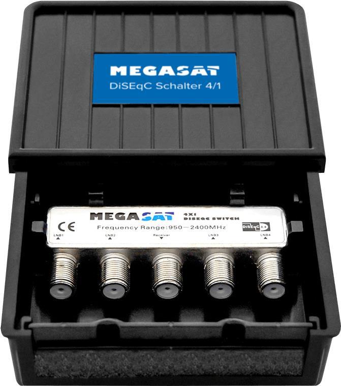 Megasat DiSEqC Switch 4-1 Pro distribuzione satellitare a blocchi 4 ingressi 1 uscita (600137)