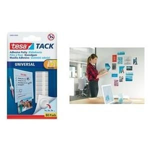 Pasta adesiva TACK® putty personalizzabile e modellabile 50 g Tesa conf. 80 pz - 59405-00000-00